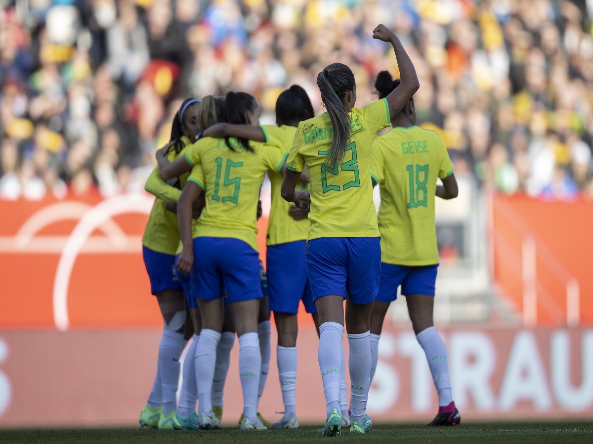Amistoso da Seleção Feminina Principal no Max Morlock Stadium: Brasil x Alemanha. Thais Magalhães/CBF