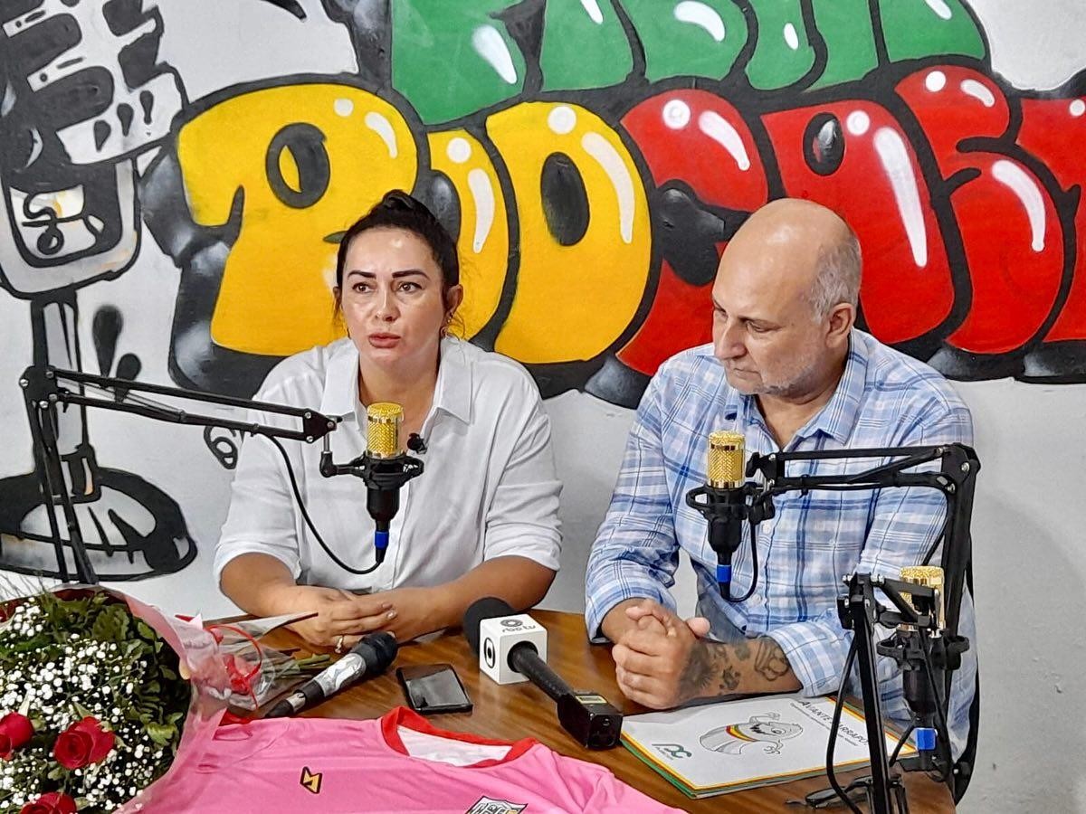 Adriana Costa e Fabio Costa, Presidente e vice- Futebol do Farroupilha, Foto: Ederson Ávila