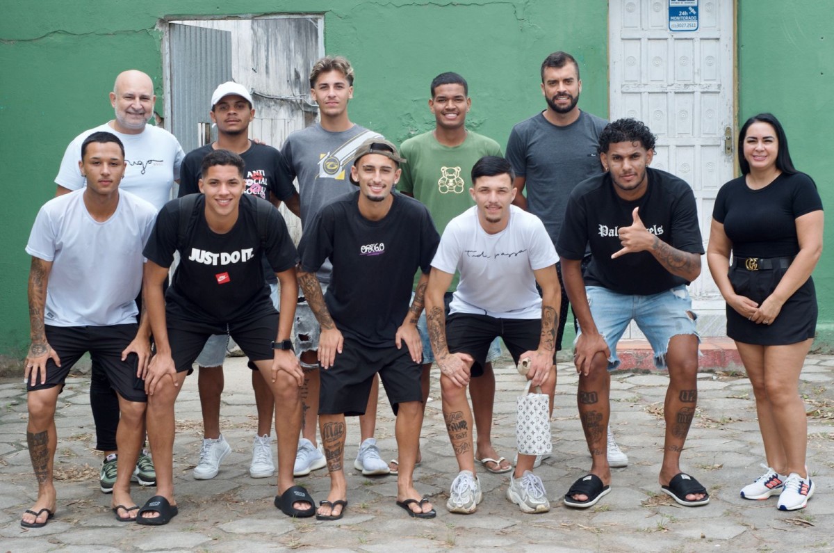 Jogadores que vão fazer parte da parceria com o São Gabriel, Foto: Ederson Ávila